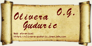 Olivera Gudurić vizit kartica